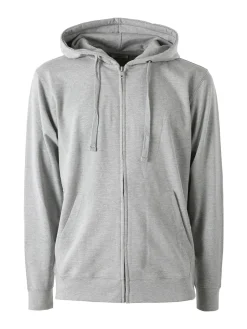 Baker'S Felpa da uomo full zip con cappuccio - grigio