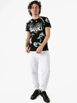 Baker'S Pantaloni tuta da uomo con coulisse e polsini - bianco