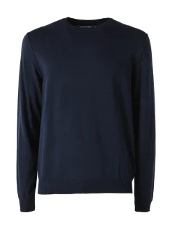 Baker'S Pullover girocollo da uomo in cotone - blu scuro