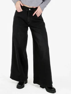 Baseventi Jeans baggy da donna - nero