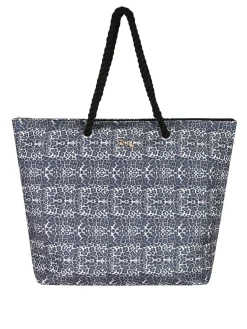 Basile Borsa da mare animalier con manici in corda