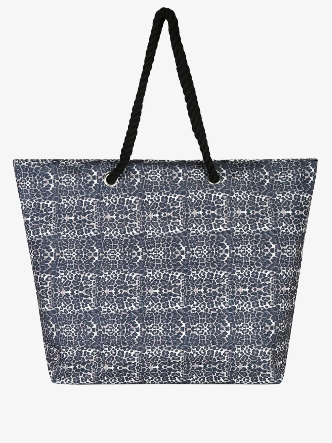 Basile Borsa da mare animalier con manici in corda