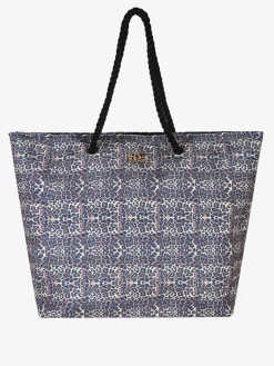 Basile Borsa da mare animalier con manici in corda