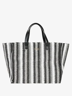 Basile Borsa da mare in paglia multicolore
