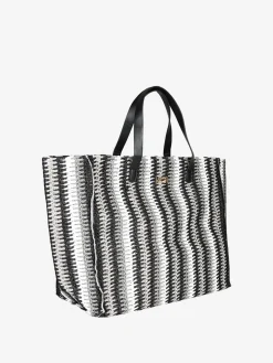 Basile Borsa da mare in paglia multicolore
