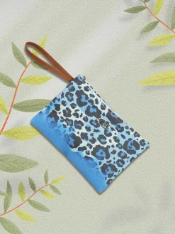 Basile Pochette da mare in tessuto maculato