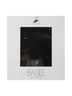 Basile Set regalo uomo con cappello e sciarpa in maglia - blu scuro