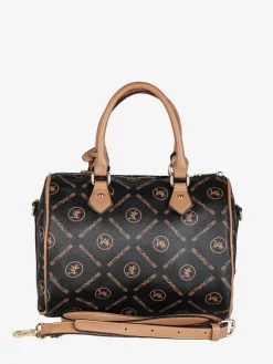 B.Cavalli Borsa donna a bauletto con scritte