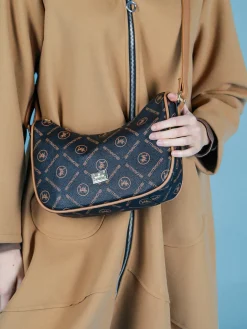 B.Cavalli Borsa donna a mezza luna con scritte