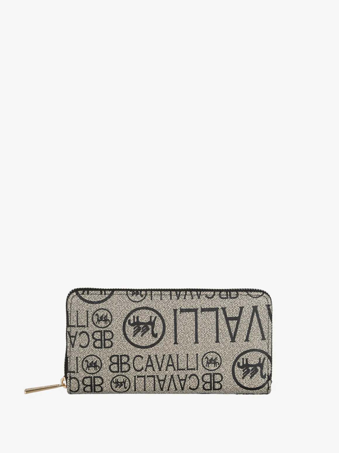 B.Cavalli Portafoglio da donna con stampe - fango