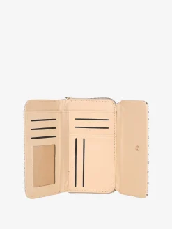 B.Cavalli Portafoglio donna con stampe - beige