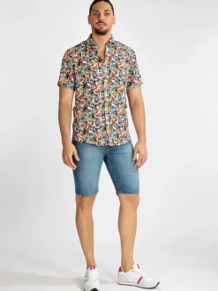 Be Board Bermuda uomo stretch in jeans