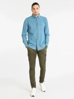 Be Board Camicia da uomo in jeans