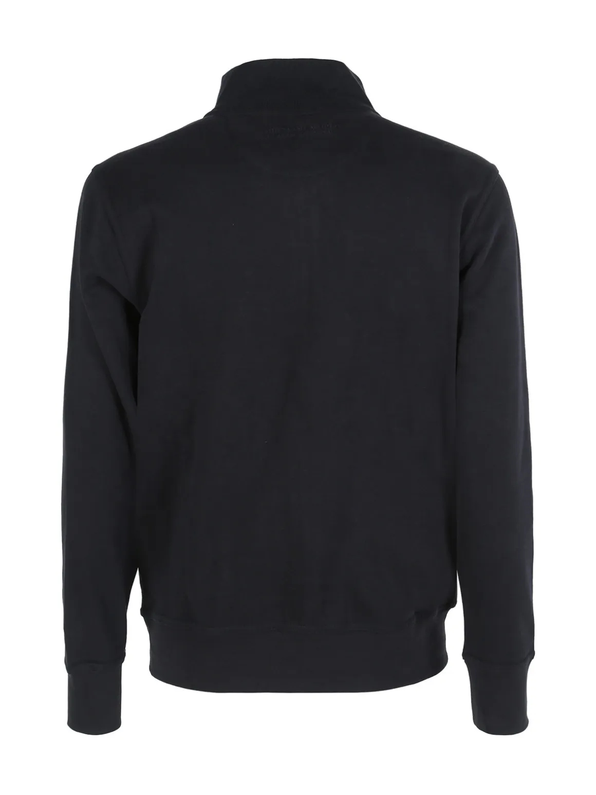Be Board Felpa da uomo a collo alto con zip in cotone e interano felpato - blu scuro