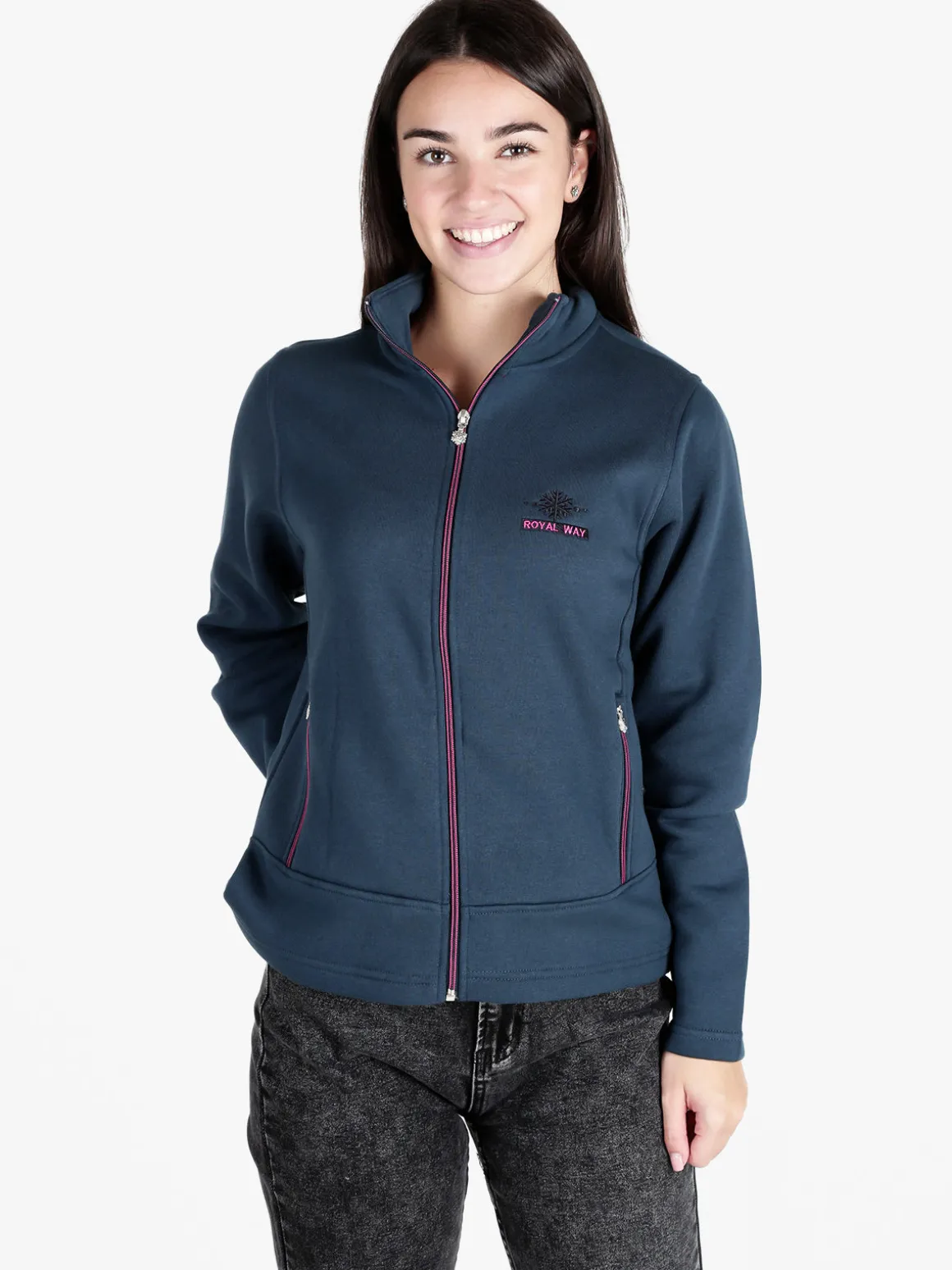Be Board Felpa donna a collo alto con zip