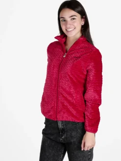 Be Board Felpa donna con zip in ecopelliccia