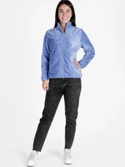 Be Board Felpa donna con zip in ecopelliccia