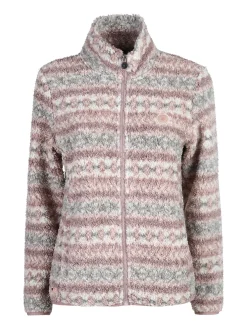 Be Board Felpa donna invernale teddy con zip - rosa