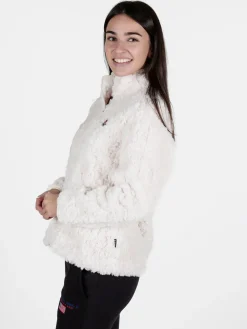 Be Board Giacca donna sportiva in ecopelo con zip