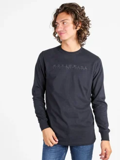Be Board Maglia girocollo da uomo in cotone - blu scuro
