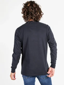 Be Board Maglia girocollo da uomo in cotone - blu scuro
