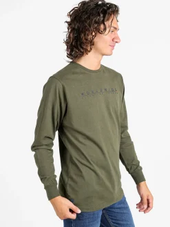Be Board Maglia girocollo da uomo in cotone - militare