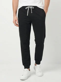 Be Board Pantaloni sportivi da uomo con coulisse e polsini - nero