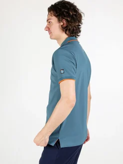 Be Board Polo da uomo a maniche corte in tessuto tecnico piquet
