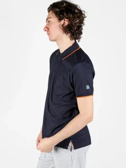 Be Board Polo da uomo a maniche corte in tessuto tecnico piquet