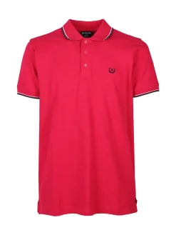 Be Board Polo da uomo in cotone a maniche corte