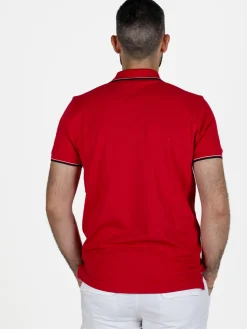 Be Board Polo da uomo in cotone a maniche corte