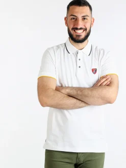Be Board Polo da uomo manica corta in cotone