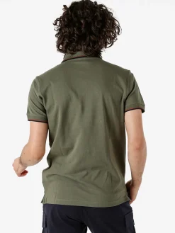 Be Board Polo in cotone da uomo a maniche corte - militare