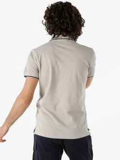 Be Board Polo in cotone da uomo a maniche corte - fango