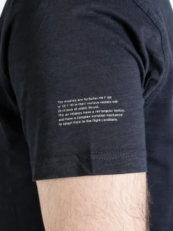 Be Board T-shirt girocollo da uomo in cotone con stampa