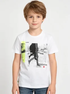 Be Board T-shirt manica corta da ragazzo con stampe