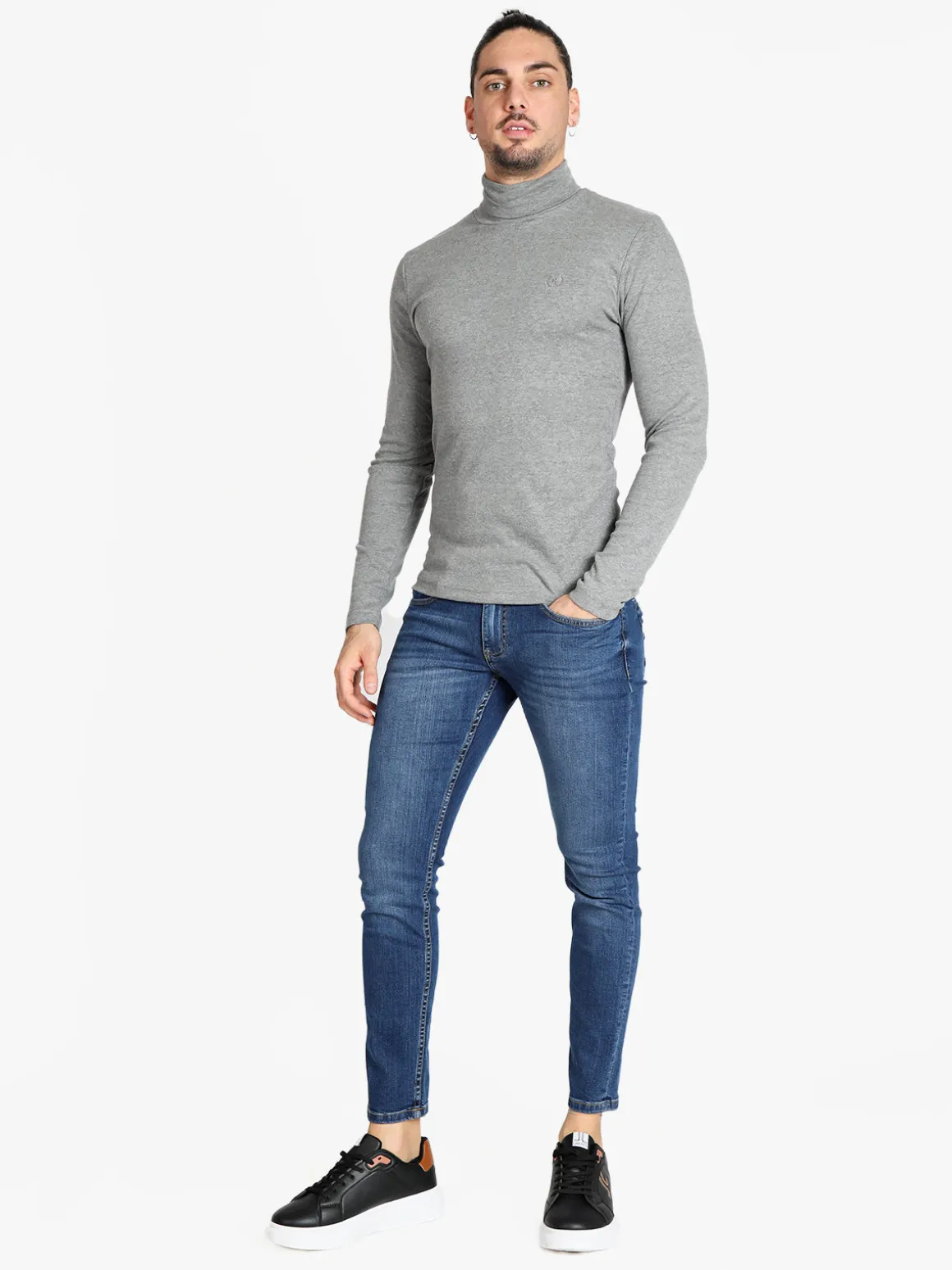 Be Board T-shirt manica lunga a dolcevita da uomo