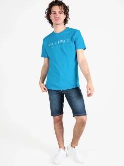 Be Board T-shirt uomo in cotone con stampa scrtita