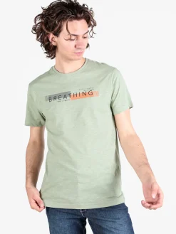 Be Board T-shirt uomo in cotone con stampa scrtita
