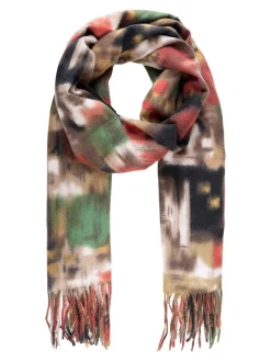Bella & Accessori Sciarpa colorata da donna con frange