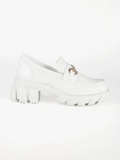Bellamica Mocassini donna con tacco e plateau