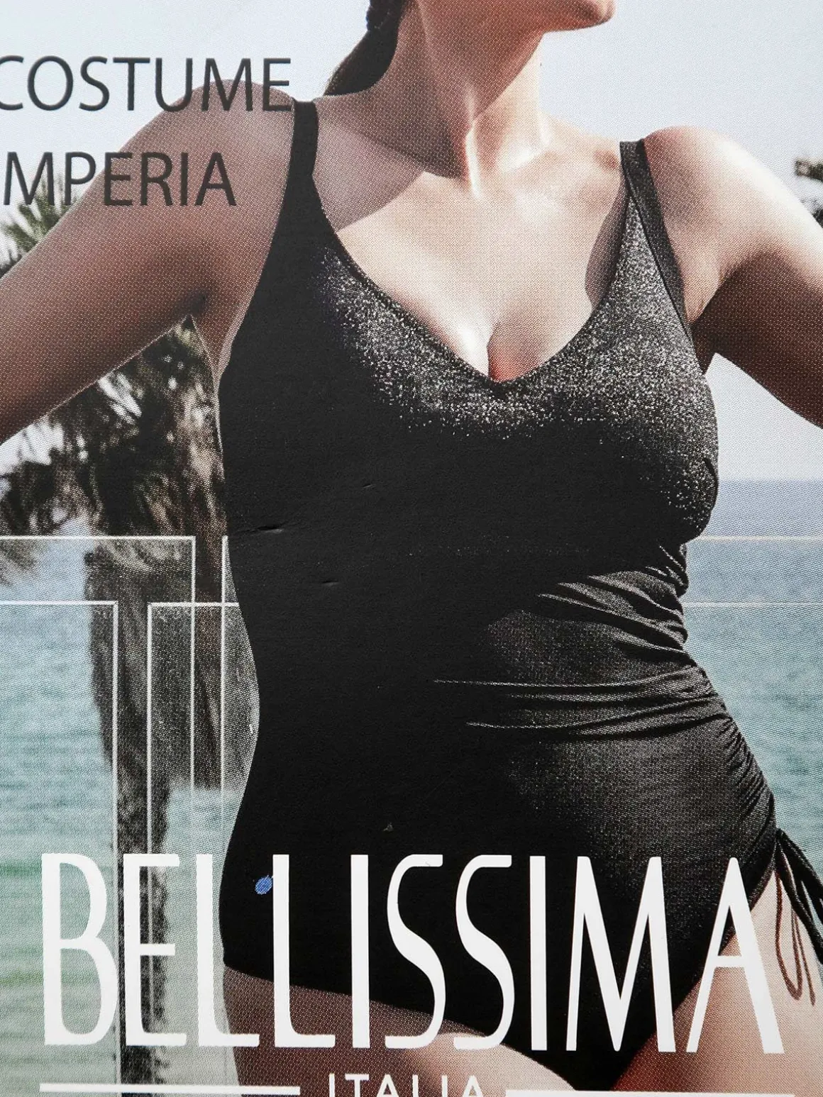 Bellissima IMPERIA Costume da bagno intero coppa C in lurex