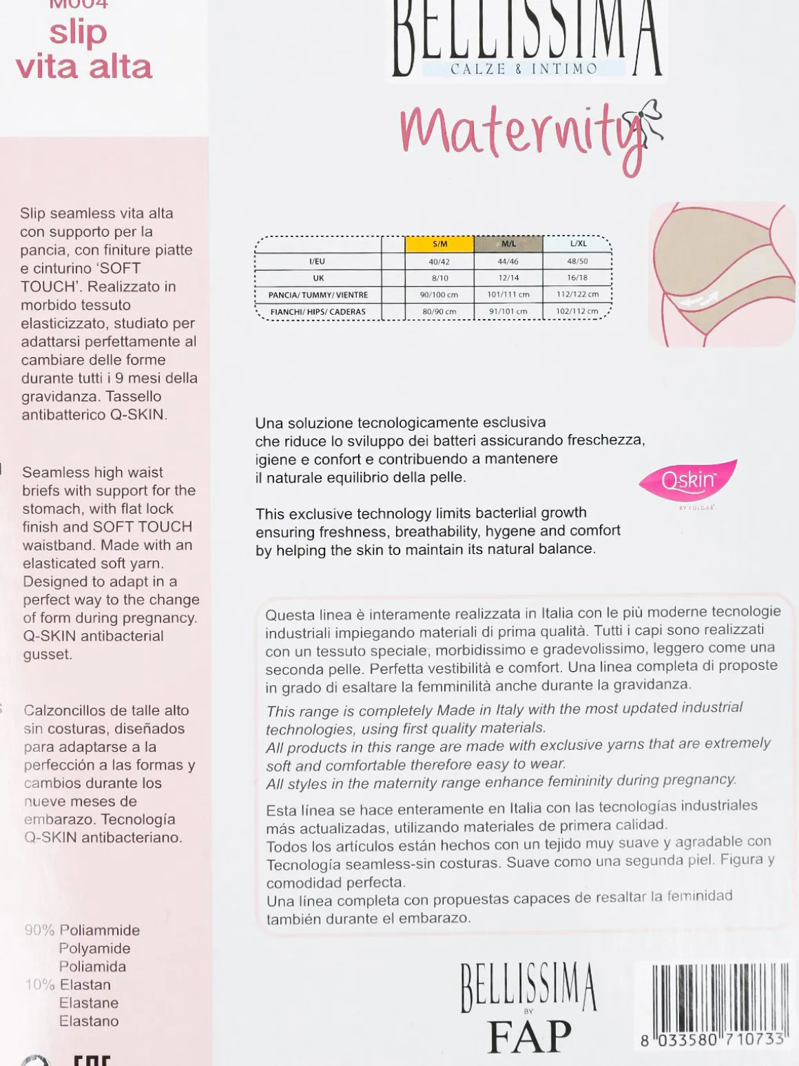 Bellissima Maternity Slip a vita alta
