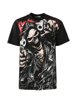 Belman T-shirt da uomo in cotone con stampa - nero