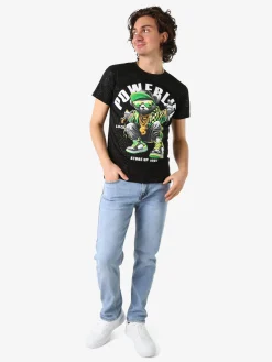 Belman T-shirt da uomo in cotone con stampa - nero