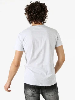 Belman T-shirt da uomo in cotone con stampa - grigio chiaro