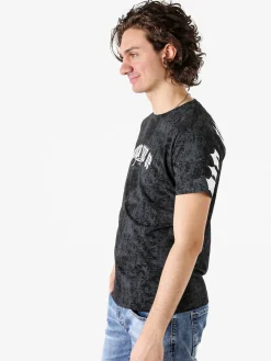 Belman T-shirt girocollo da uomo in cotone con stampe - bianco