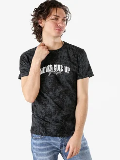 Belman T-shirt girocollo da uomo in cotone con stampe - bianco