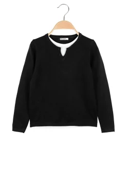 Best Kid'S Pullover da bambino in maglia con doppio scollo