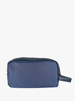 Biagiotti Uomo Beauty case da viaggio per uomo in tessuto e ecopelle - blu scuro